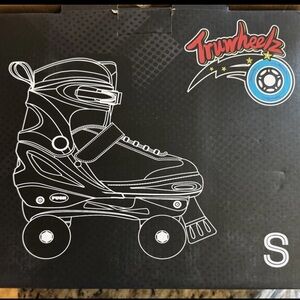 Truwheelz Rainbow Roller Skates for Girls 4 Size Adjustable Light up Roller S...